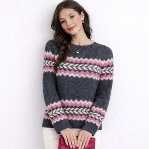 American Eagle Sweet Chunky Knit Wool Blend Pullover Sweater M